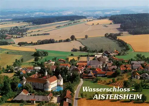 AK / Ansichtskarte  Aistersheim Fliegeraufnahme mit Wasserschloss