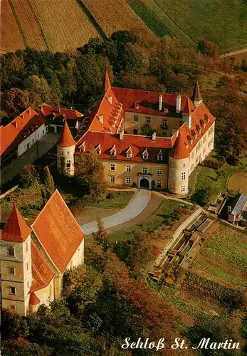 AK / Ansichtskarte 73941153 Graz__Steiermark_AT Schloss St Martin Fliegeraufnahme
