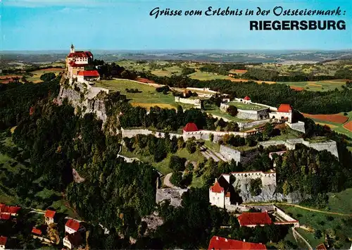 AK / Ansichtskarte  Riegersburg Fliegeraufnahme mit Schloss Riegersburg