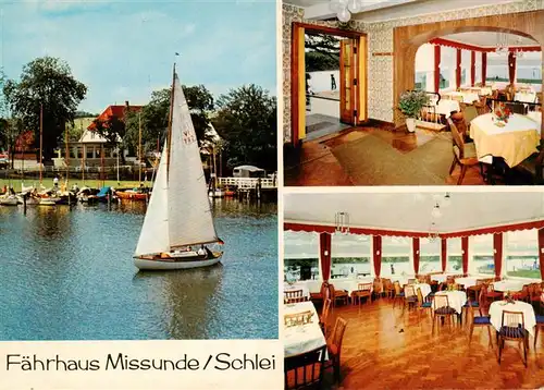 AK / Ansichtskarte  Klein-Brodersby Faehrhaus Missunde an der Schlei Restaurant