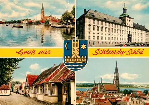 AK / Ansichtskarte 73941188 Schleswig_Holstein Partie an der Schlei Schloss Gottorp Dom