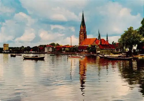 AK / Ansichtskarte  Schleswig_Holstein Holm mit Blick auf den Dom an der Schlei