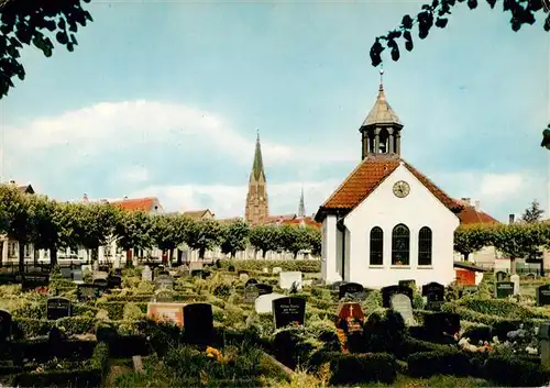 AK / Ansichtskarte  Schleswig_Holstein Holmer Friedhof mit Kapelle