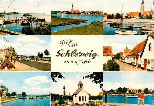 AK / Ansichtskarte 73941204 Schleswig_Holstein Teilansichten Hafen Kapelle Dom