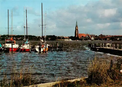 AK / Ansichtskarte  Schleswig_Holstein Blick von Haddeby ueber die Schlei zum Dom