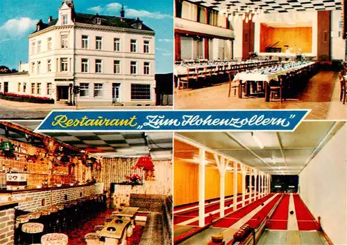 AK / Ansichtskarte  Schleswig_Schlei_Erfde Restaurant Zum Hohenzollern Festsaal Kegelbahn Rendezvous Kellerbar