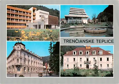 AK / Ansichtskarte  Trencianske_Teplice_Bad_Trencsenteplicz_SK Teilansichten Kurhotel Brunnen