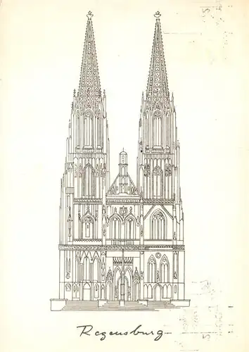 AK / Ansichtskarte 73941254 Stadtsteinach Regensburger Dom Bruderschaft Salem Kuenstlerkarte