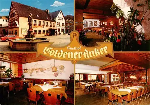 AK / Ansichtskarte  Kasendorf_Oberfranken Hotel Pension Goldener Anker Restaurant