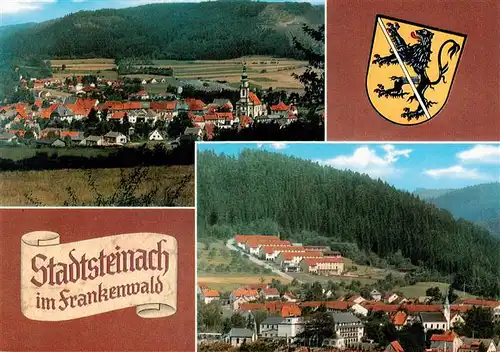 AK / Ansichtskarte 73941264 Stadtsteinach Panorama Wappen