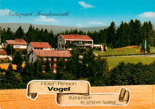 AK / Ansichtskarte  Rudolphstein Hotel Pension Vogel im Saaletal Naturpark Frankenwald