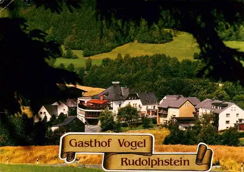 AK / Ansichtskarte 73941276 Rudolphstein Hotel Pension Vogel im Saaletal Naturpark Frankenwald