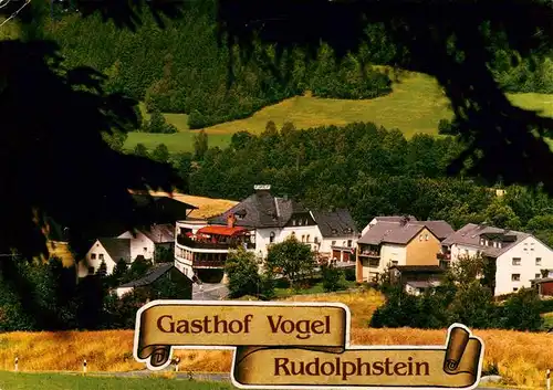 AK / Ansichtskarte  Rudolphstein Hotel Pension Vogel im Saaletal Naturpark Frankenwald
