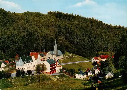 AK / Ansichtskarte  Schwarzenstein_Wald_Schwarzenbach_Frankenwald Ortsansicht mit Kirche