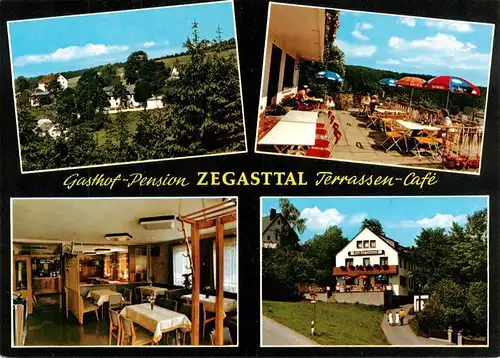 AK / Ansichtskarte 73941317 Schwarzenbach_am_Wald Gasthof Pension Zegasttal Terrassen-Café