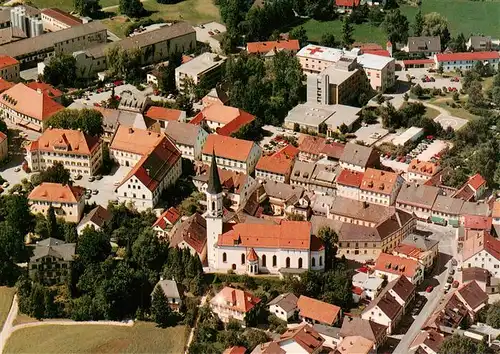 AK / Ansichtskarte  Haag_Oberbayern Fliegeraufnahme mit Kath Pfarrkirche