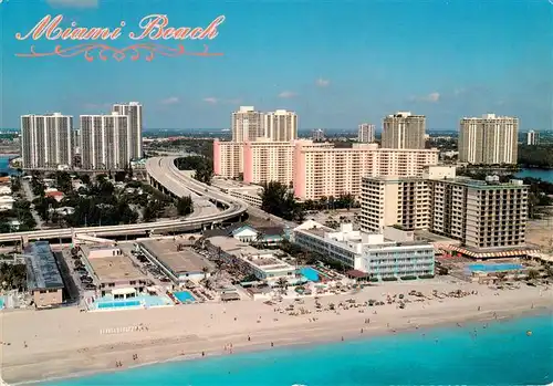 AK / Ansichtskarte 73941375 Miami_Beach Fliegeraufnahme