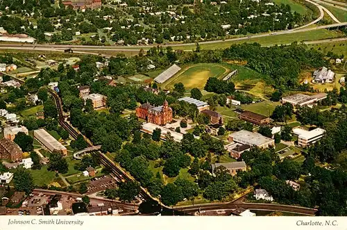 AK / Ansichtskarte 73941377 Charlotte_North_Carolina_USA Johnson C Smith University Aerial view