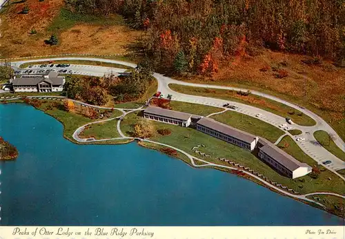 AK / Ansichtskarte 73941382 Charlotte_North_Carolina_USA Peaks of Otter Lodge and the Blue Ridge Parkway Aerial view