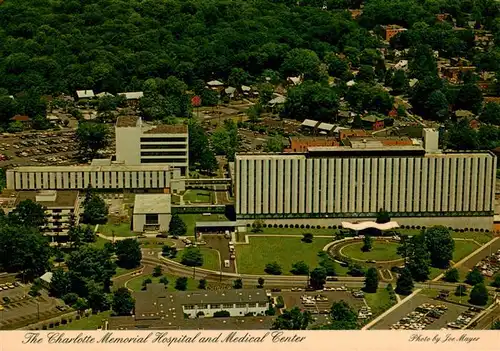 AK / Ansichtskarte 73941389 Charlotte_North_Carolina_USA The Charlotte Memorial Hospital and Medical Center Aerial view
