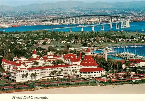 AK / Ansichtskarte 73941393 San_Diego_California_USA Hotel Del Coronado Aerial view