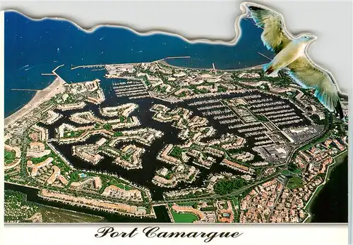 AK / Ansichtskarte  Port-Camargue_30_Gard Vue aerienne