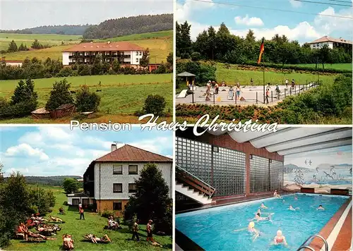 AK / Ansichtskarte  Desserath_Deudesfeld Pension Haus Christine Minigolf Liegewiese Hallenbad