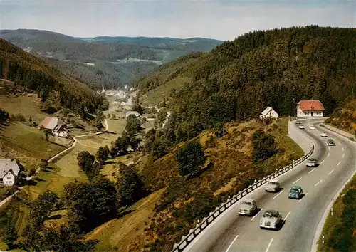 AK / Ansichtskarte  Nussbach_Schwarzwald Panorama Schwarzwaldbahn