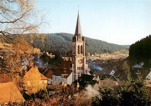 AK / Ansichtskarte 73941425 Voehrenbach Panorama mit Kirche
