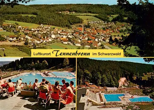 AK / Ansichtskarte 73941441 Tennenbronn Ortsansicht Schwimmbad