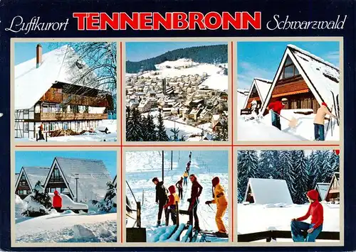 AK / Ansichtskarte  Tennenbronn Ferienpark Bungalows Ortsansicht Skifahren