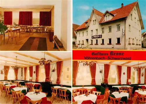 AK / Ansichtskarte 73941474 Voehrenbach Gasthaus zur Krone Gastraeume
