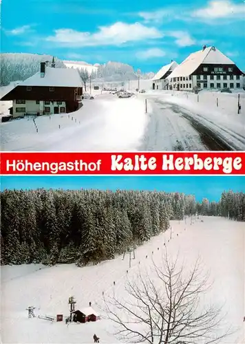 AK / Ansichtskarte 73941476 Voehrenbach Hoehengasthof Kalte Herberge Winterpanorama