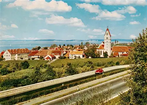 AK / Ansichtskarte 73941485 Hagnau_Bodensee Panorama Kirche