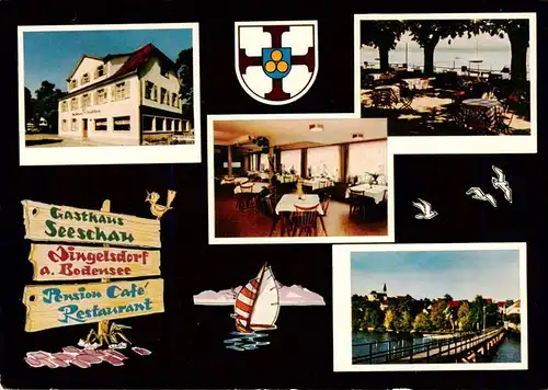 AK / Ansichtskarte  Dingelsdorf_Konstanz_Bodensee Gasthaus zur Seeschau Gastraeume Terrasse