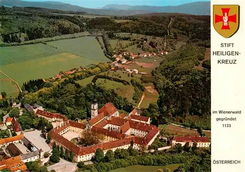 AK / Ansichtskarte  Heiligenkreuz_Kloster_Niederoesterreich_AT Fliegeraufnahme mit Stift Heiligenkreuz