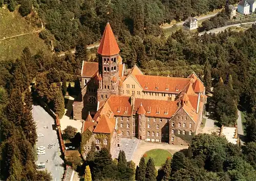 AK / Ansichtskarte  Clervaux_Luxembourg Abbaye benedictine de St Maurice et de St Maur Vue aerienne