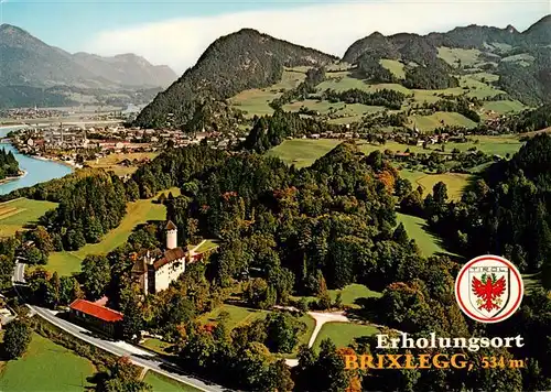 AK / Ansichtskarte  Brixlegg_Tirol_AT Fliegeraufnahme mit Schloss Matzen und Bad Mehrn