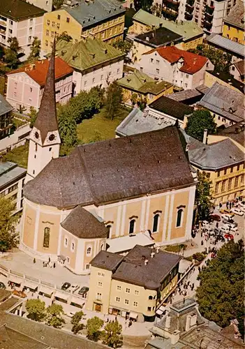 AK / Ansichtskarte  Bad_Ischl_Salzkammergut_AT Statpfarrkirche Fliegeraufnahme