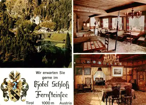 AK / Ansichtskarte  Fernsteinsee_Nassereith_Tirol_AT Hotel Schloss Fernsteinsee Gastraeume