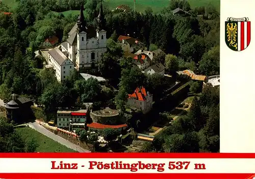 AK / Ansichtskarte 73941624 Poestlingberg Wallfahrtsbasilika Restaurant Gasthof Sturm Fliegeraufnahme