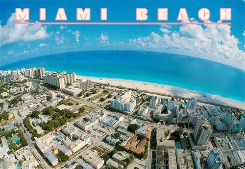 AK / Ansichtskarte 73941633 Miami_Beach Fliegeraufnahme