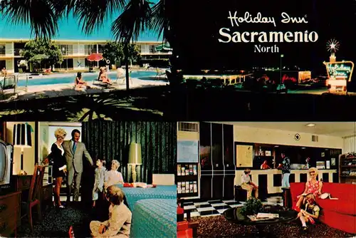 AK / Ansichtskarte  Sacramento_California Holiday Inn Schwimmbad Gastraeume