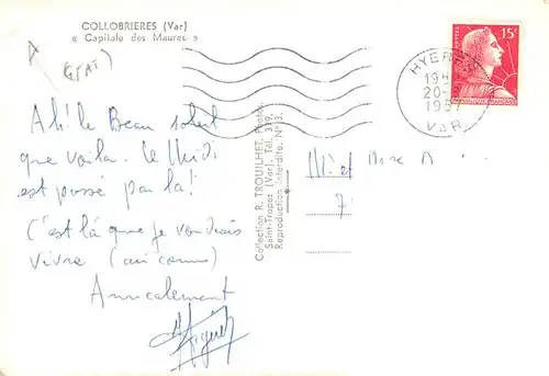 AK / Ansichtskarte  Collobrieres Panorama