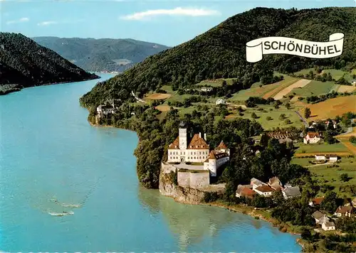 AK / Ansichtskarte  Schoenbuehel-Aggsbach_Donau_Niederoesterreich_AT Schloss Schoenbuehel Fliegeraufnahme