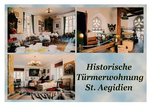 AK / Ansichtskarte  Oschatz Historische Tuermerwohnung St. Aegidien Verein Rettet St. Aegidien e.V.