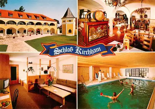 AK / Ansichtskarte 73941741 Kirchham_Bad_Fuessing Kurwohnanlage Schloss Kirchham Thermalbad Restaurant