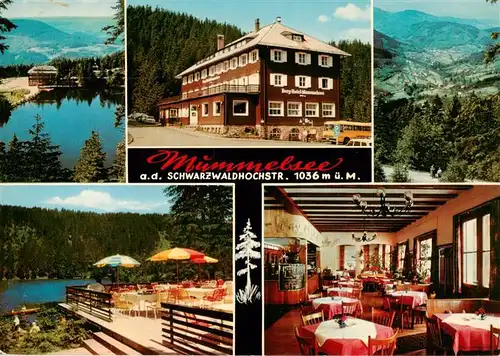 AK / Ansichtskarte  Mummelsee Berghotel Restaurant Terrasse Panorama Schwarzwald