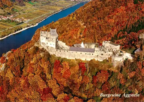 AK / Ansichtskarte  Aggsbach_Donau_AT Burgruine Herbststimmung