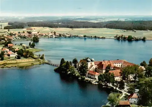 AK / Ansichtskarte  Seeon-Seebruck Insel-Schlosshotel und Gaestehaus Sandau